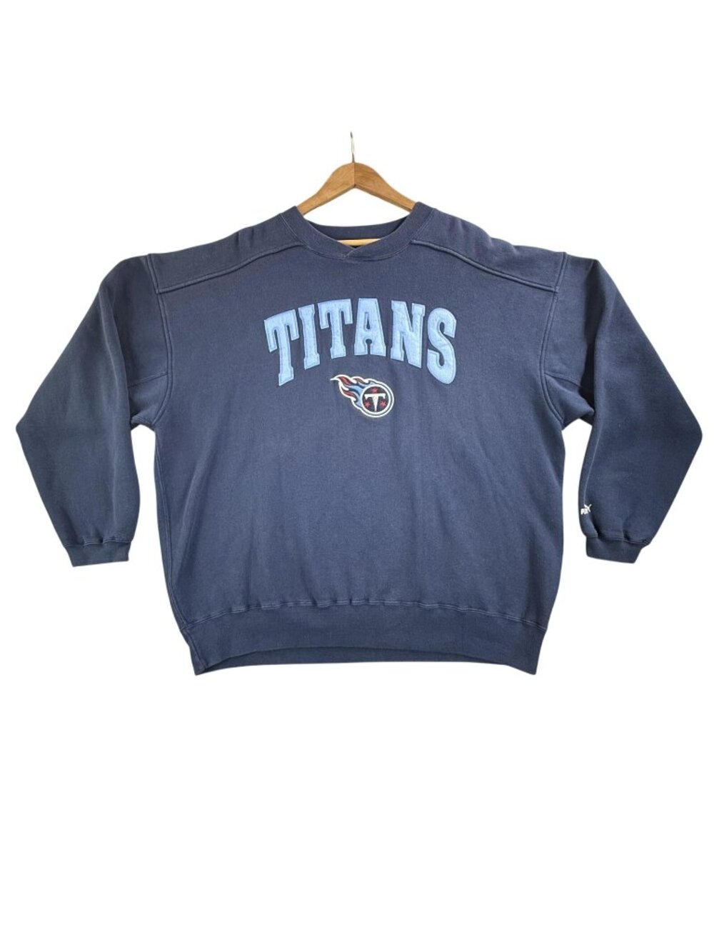 Vintage Tennessee Titans Sweatshirt Mens XL NFL Football Puma Fleece Crewneck